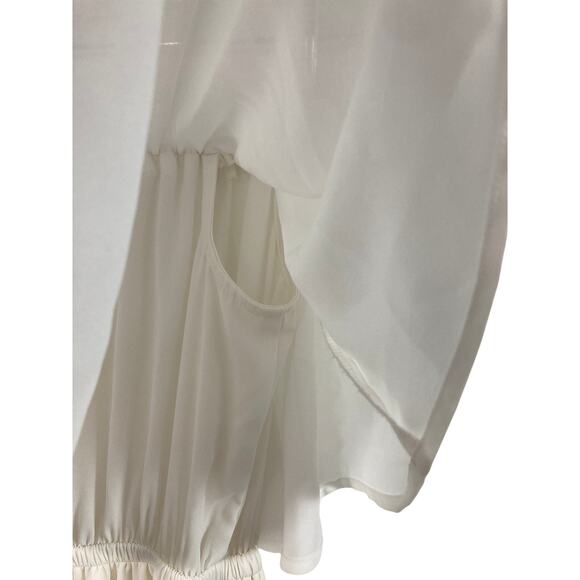 Show Me Your Mumu XS Off Shoulder White Maxi Hacienda Dress - Picture 8 of 10